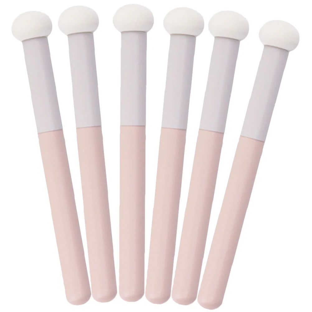 6Pcs Portable Sponge Mushroom Concealer Brush Makeup Brush for Face Nose Eyelids Cream Professional and Beginner Use
