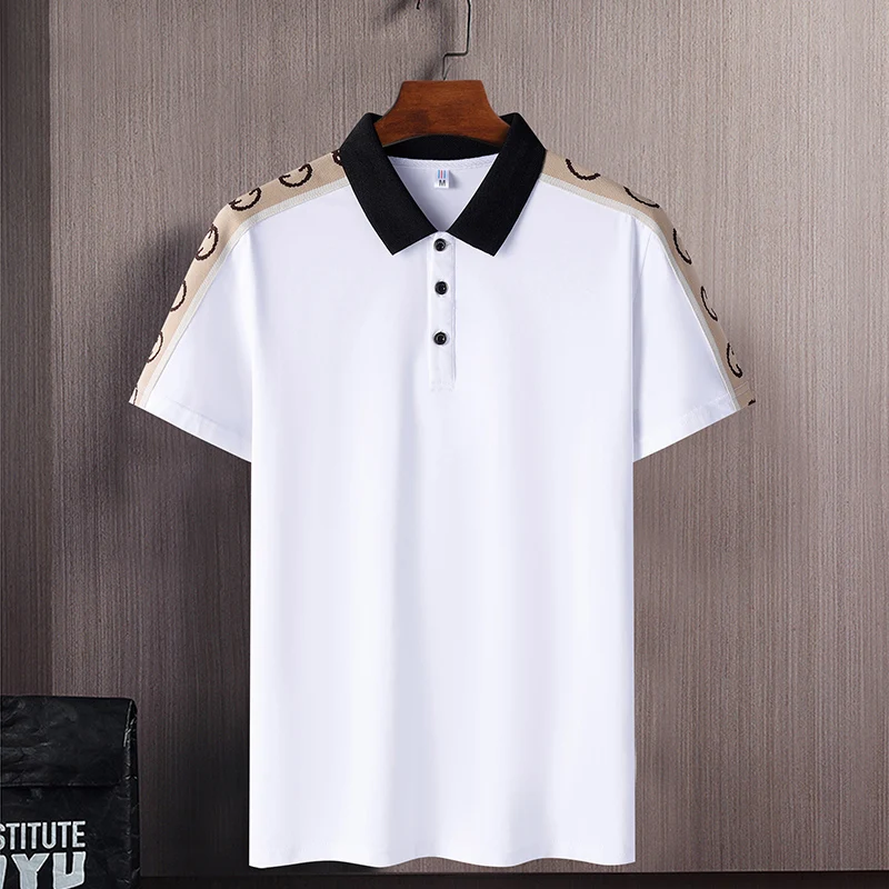 Polo Shirts Men Big Size Summer Business Shirt 8XL Short Sleeve Breathable Tops Camisetas Hombre Men Clothing Oversized T Shirt