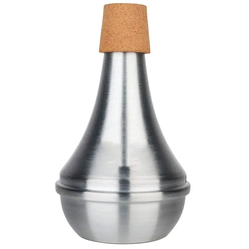 ABPF Aluminum Alloy Trumpet Mute Mute Anti-Disturbance Mute Mute Cork Edge Protection (80%-90% Sound Reduction)