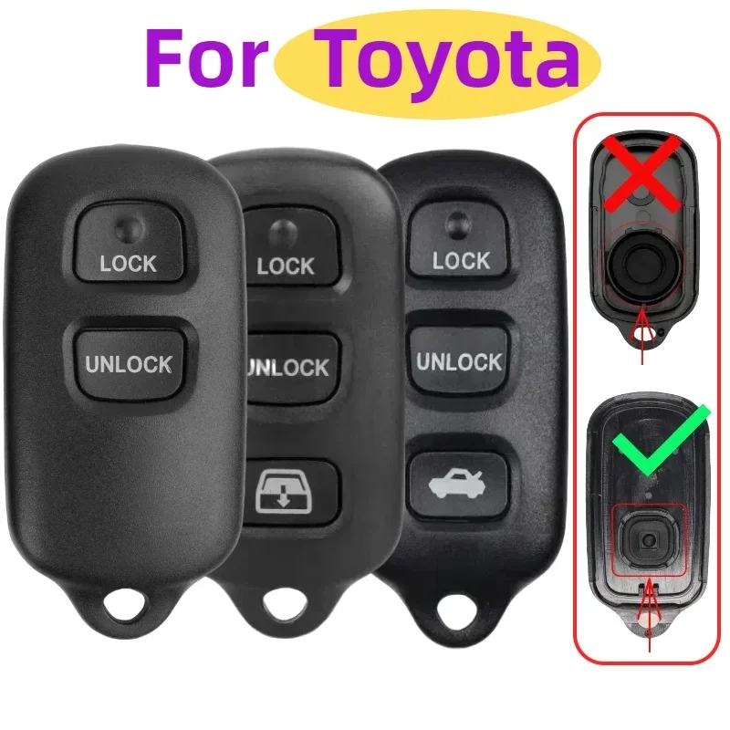 

Remote 2/3 Buttons Keyless Key Case Car Key Shell For Toyota 1999-2009 4runner / 2001-2008 Sequoia 4Runner Camry Corolla Prius R