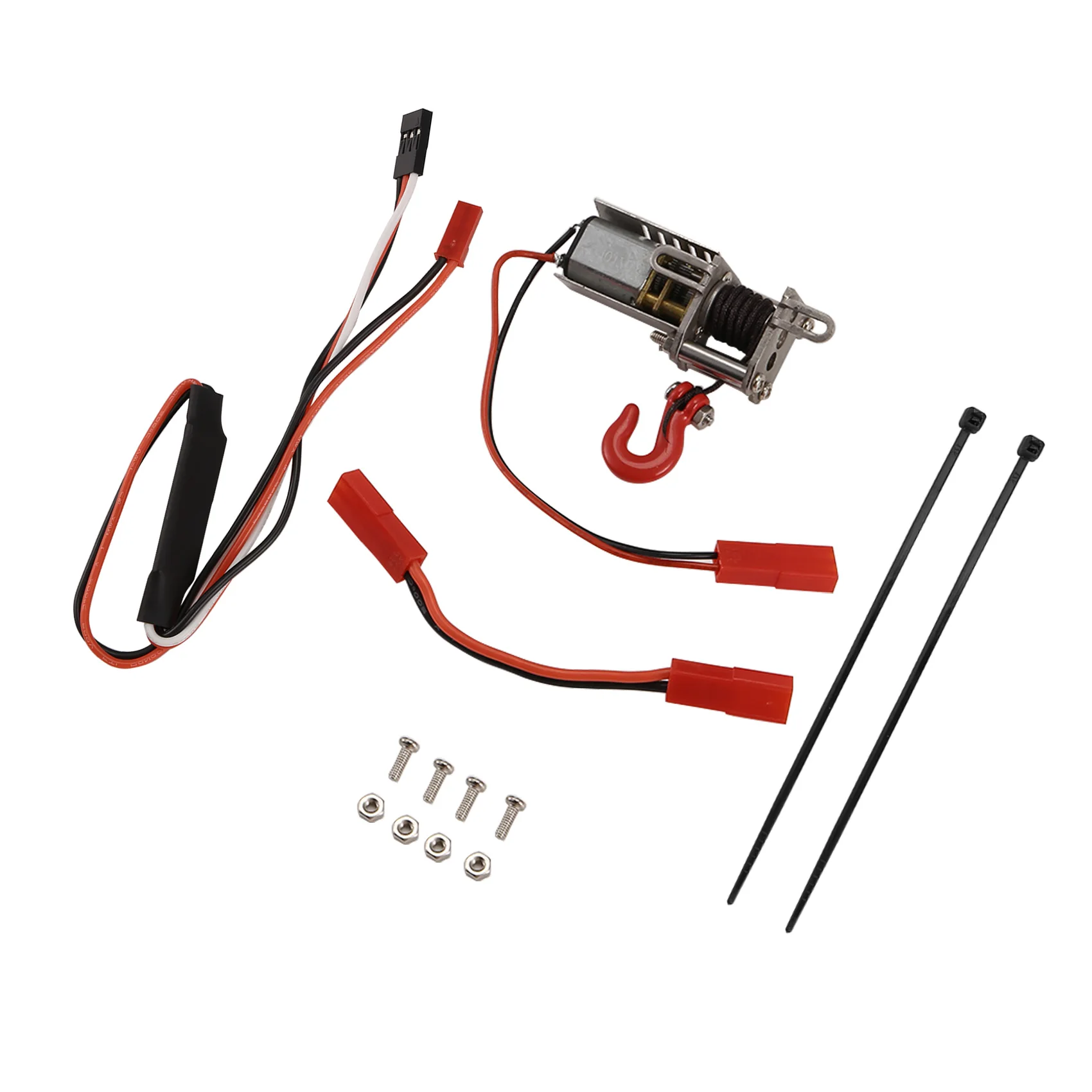 Conjunto de guincho automático de alumínio RC para carro RC em escala WPL/MN/JJRC 1/12 1/14 1/16