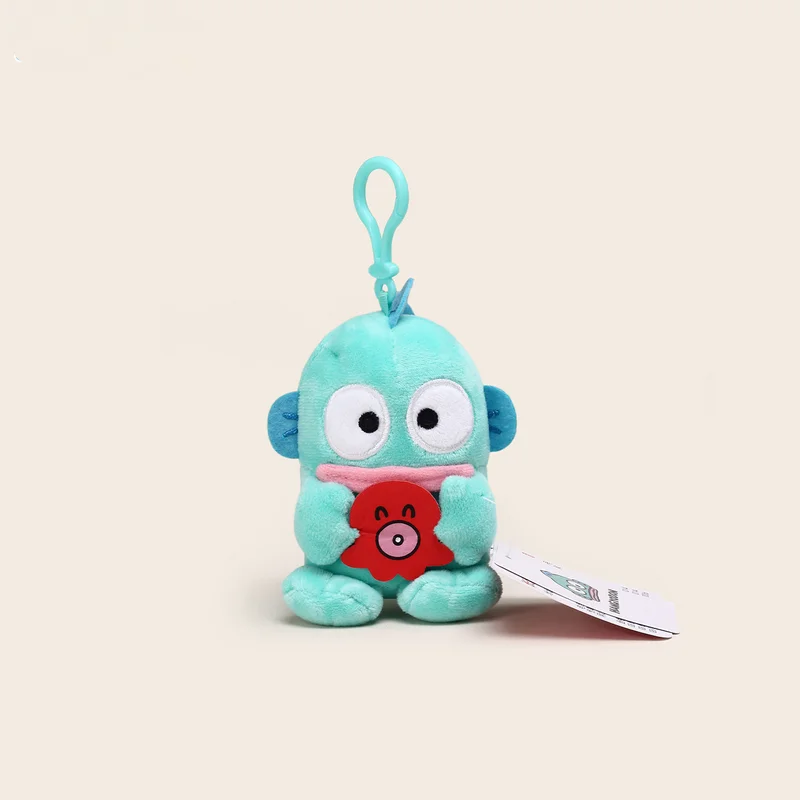 Sanrio Hangyodon Plush Doll Key Chain Creative Cute Plush Toys Backpack Zipper Pendant Cartoon Anime Periphery Birthday Gifts