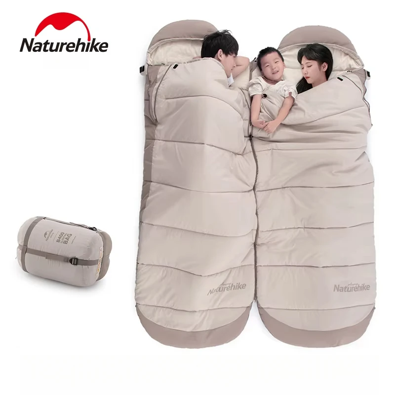 Naturehike Outdoor Sleeping Bag Camping Tent Cotton Sleeping Bag Autumn Winter Thickened Down Cotton Sleeping Bag B180 B300