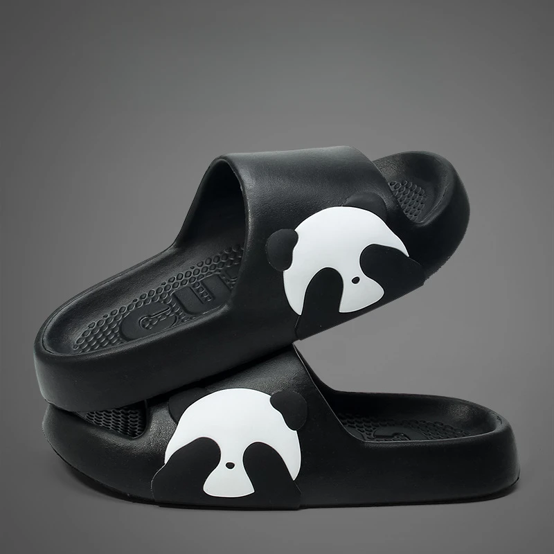 House Slipper Women Panda clapper Cute Cloud Sandals Summer Flip Flops Beach Slides Home Room Shoes Men Male Flat Female Eva