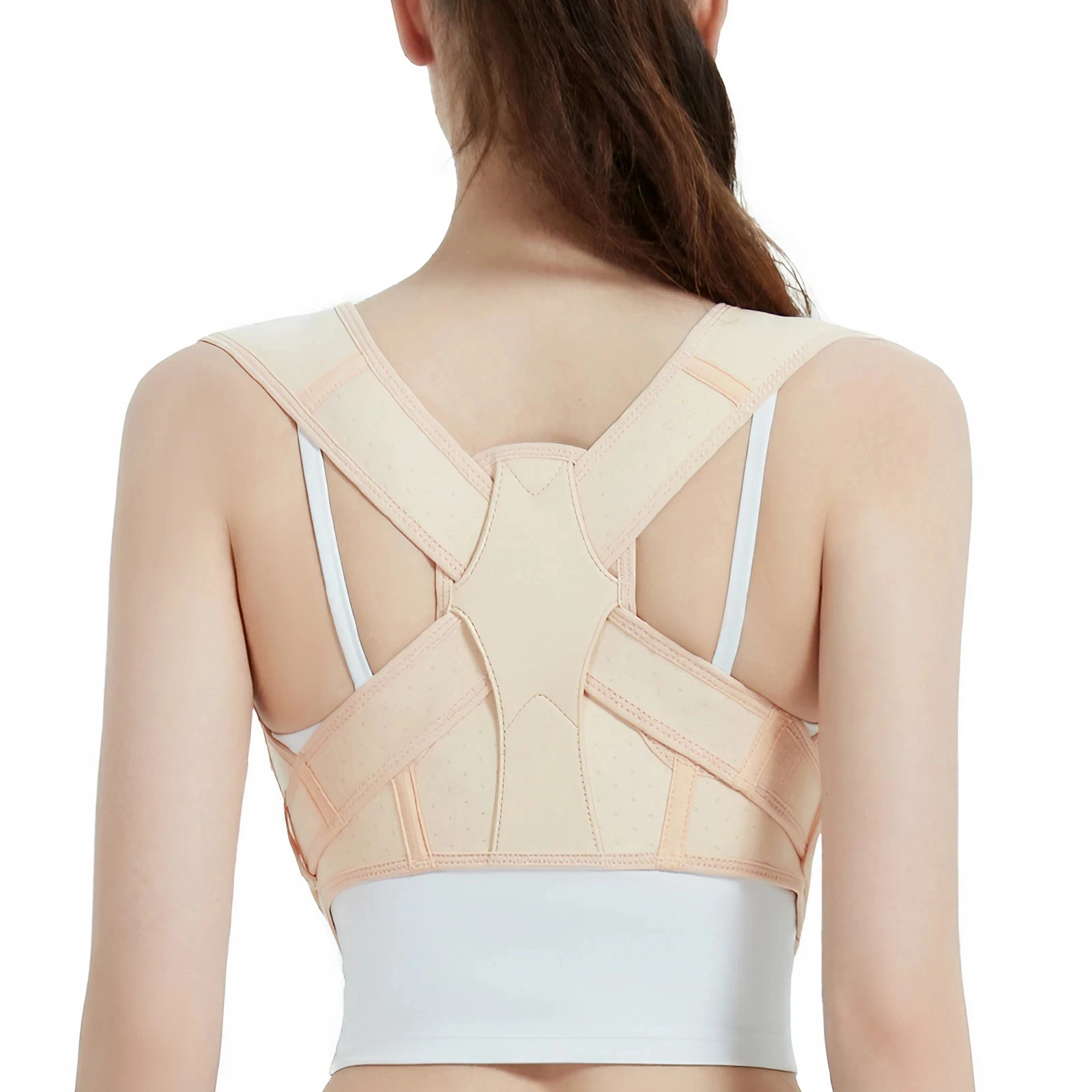 Posture Corrector for Women Men Back Support Brace Breathable SBR Fabric Pain Relief Comfortable and Breathable Belt