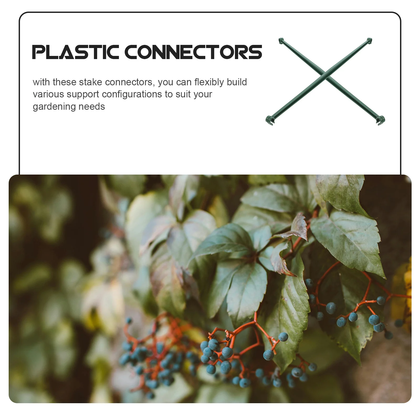 20 قطعة حديقة تعريشة النبات موصل البلاستيك دعم قضبان لنباتات الطماطم الجذعية أصحاب الإطار بناء موصلات المناسب