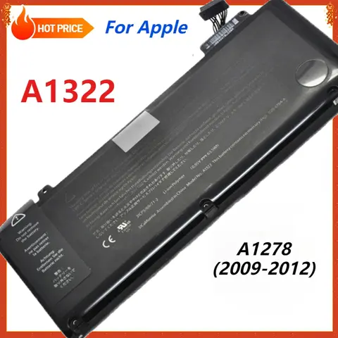 Batteria per laptop A1322 per Apple MacBook Pro 13 pollici A1278 metà 2012 2010 2009 inizio 2011