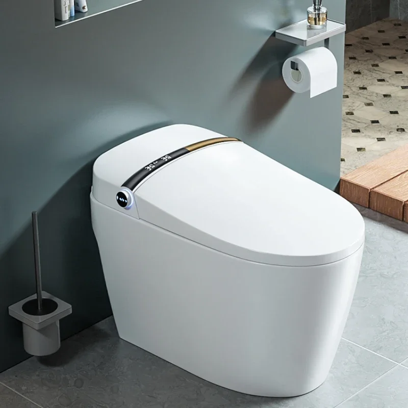 

Smart toilet household integrated without water pressure limit automatic cover small apartment siphon