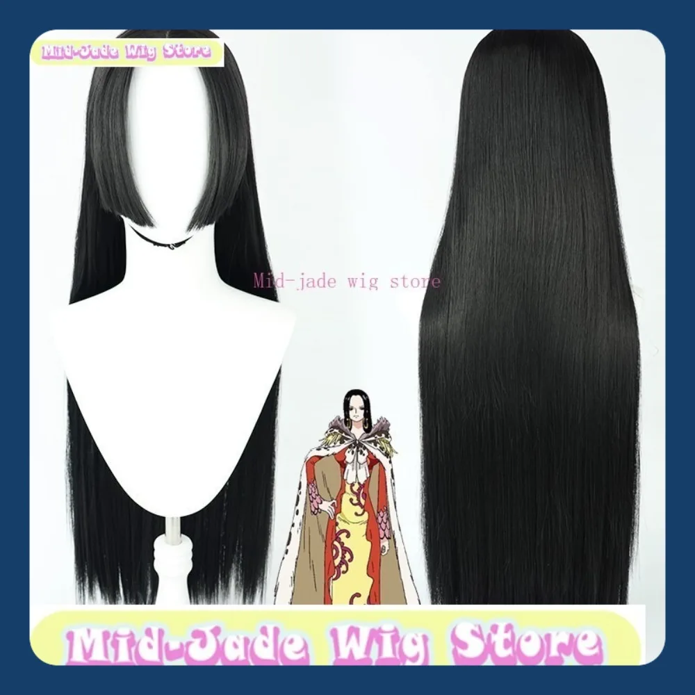 Sklep Mid-jade Wig Boa Hancock Warlord Ver. Peruka Cosplay Anime Gra Fabularna Halloween Party Kostium Rekwizyty Syntetyczne Włosy