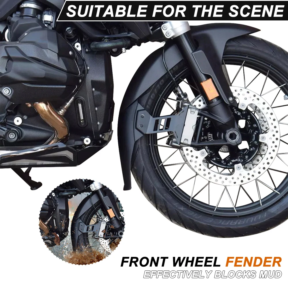 GS1300 Motorcycle Fender Extender For BMW R1300GS R 1300GS 2023 2024 Front Wheel Mudguard Extended Cover Splash-proof Extensions
