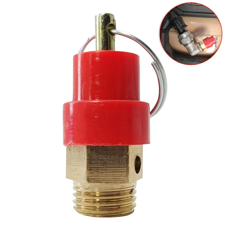 1pcs 1/4'' BSP Air Compressor Safety Relief Valve 1/3/5/8/10/12KG Pressure Release Regulator For Pressure Piping Plumbing Parts