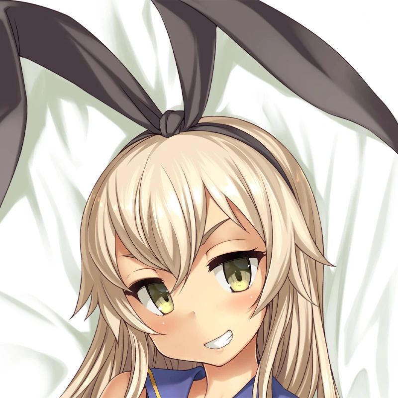 Anime Dakimakura Pillow Cover Shimakaze Double Sided Print Pillow Case 120cm-180cm Custom Cartoon Character DIY Home Decor