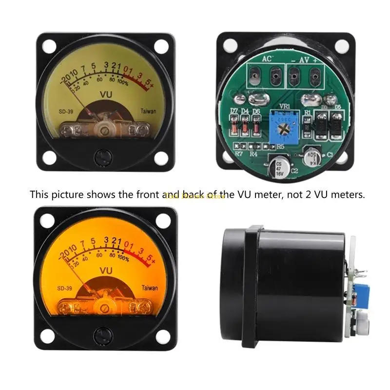 

VU Panel Test Meter with Driver Board LED Backlight Used for DIY Home