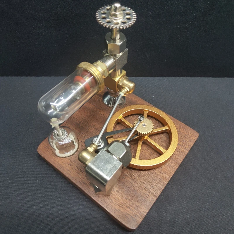 B-M Stirling Engine Model Adjustable Speed With Vertical Flywheel Physics Power Science Experiment Engine Toy Boys Gift