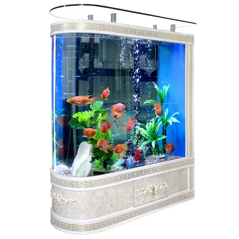 Bullet Fish Tank Living Room Home Fish Tank Aquarium Floor Type