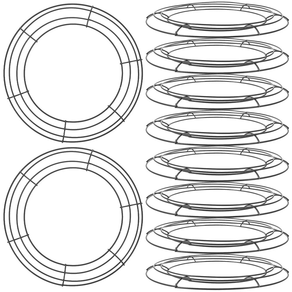 10 szt. Materiały ślubne wianek wieniec narzędzie do robienia metalowy krzyż ramka metalowa linia Easter kwiat kwiatowy