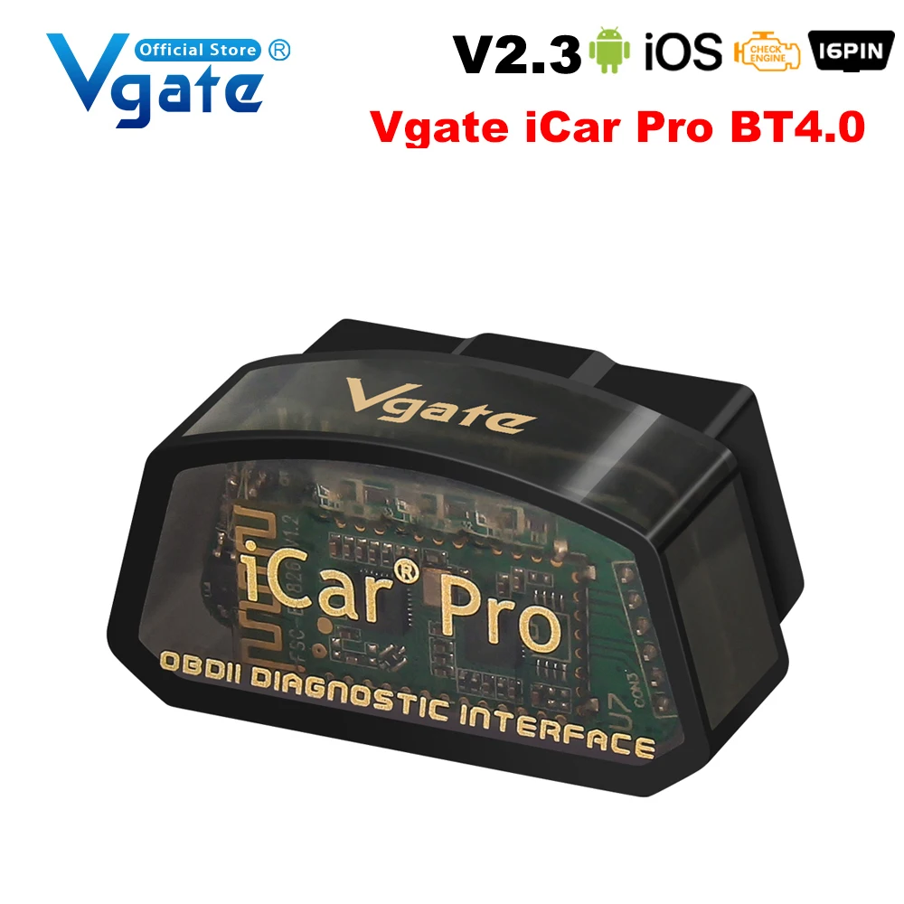 Vgate ICar Pro ELM327 V2.3 Bluetooth 4.0 WIFI for iOS BT3.0 Android OBD2 Diagnostic Tool ELM 327 BLE4.0 ODB2 Car Scanner