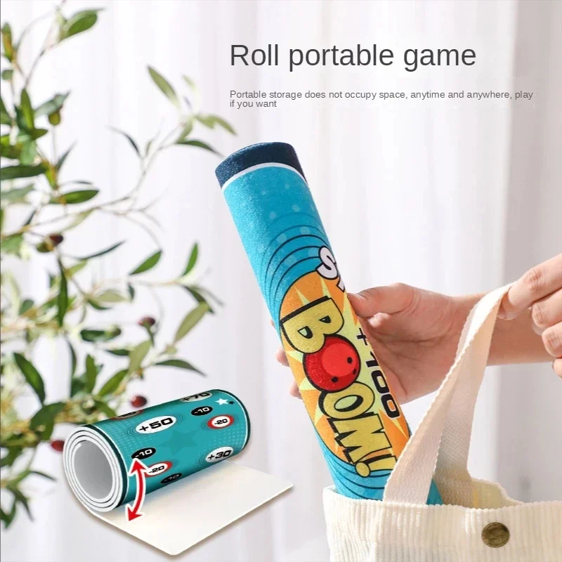 Emocionante juego deportivo para padres e hijos, estera rizadora de bolos interactiva, juguete para niños, regalos para actividades divertidas y de ocio para niños