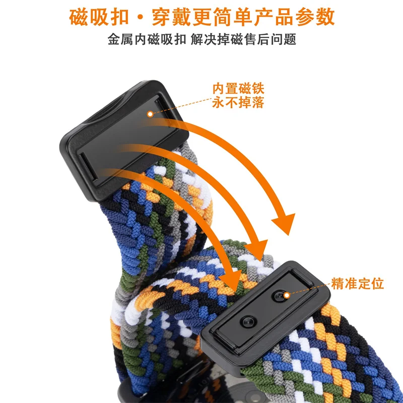 Per Zeblaze VIBE 8 Smart Watch cinturino in nylon fibbia magnetica morbida sportiva donna uomo cinturino pellicola proteggi schermo