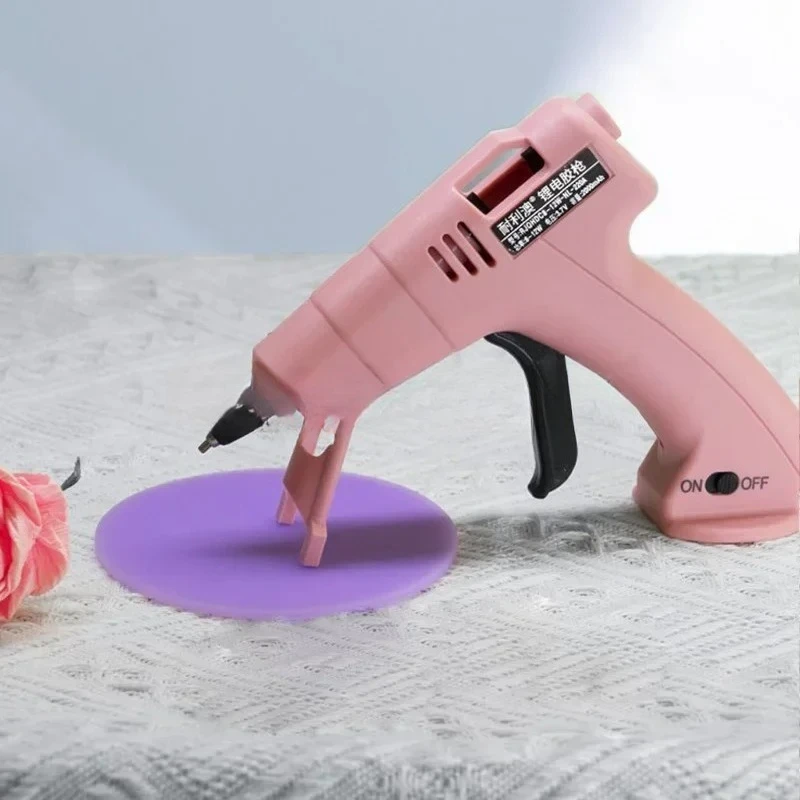 Quick Glue Dispensing Hot Glue Gun High-temperature Resistant Cordless Melt Glue Gun Hand Crafts Repair Tools with 30Glue Sticks