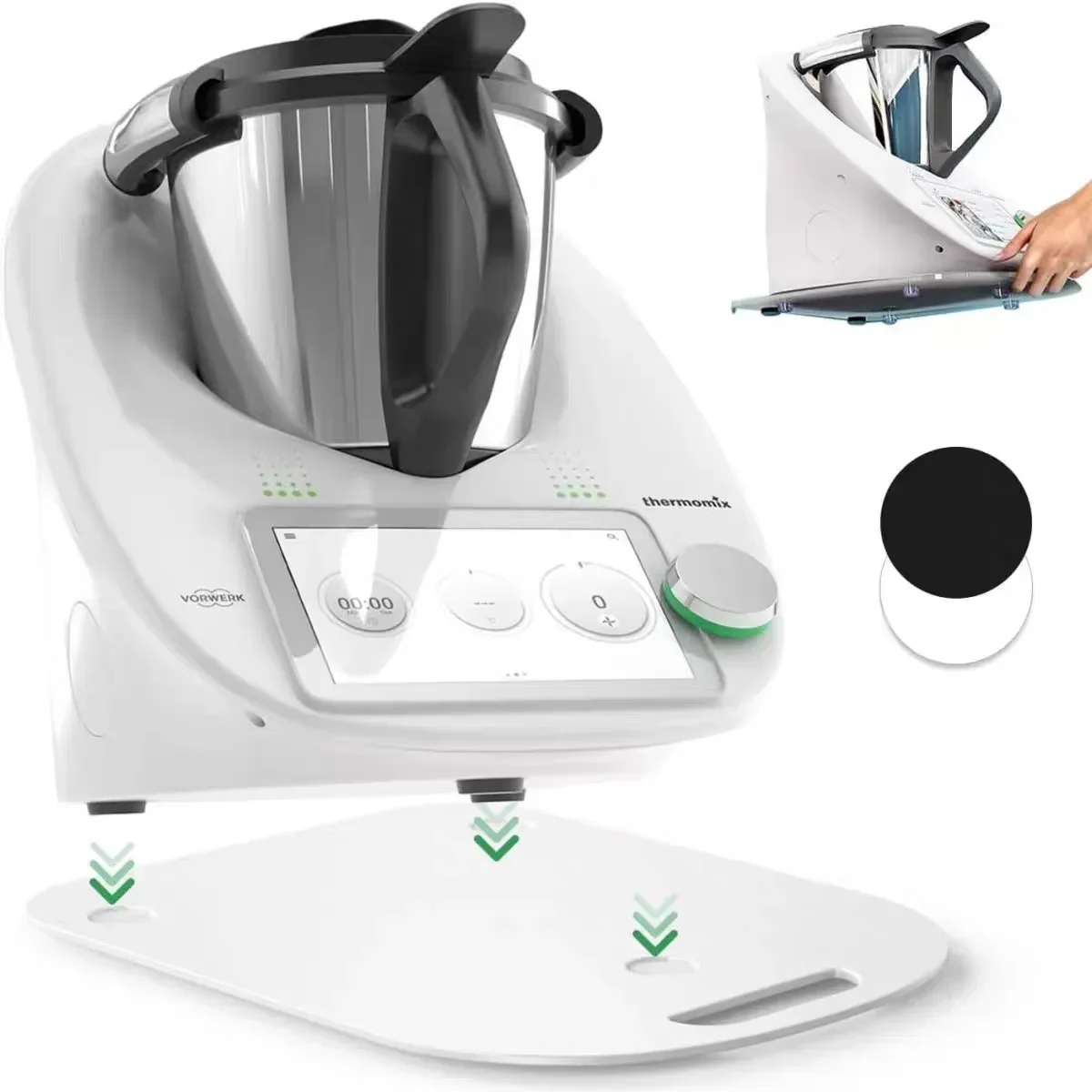 

For Thermomix TM5 TM6 food processor tray, kitchen appliances countertop mixer, chef's machine, coffee machine, sliding base