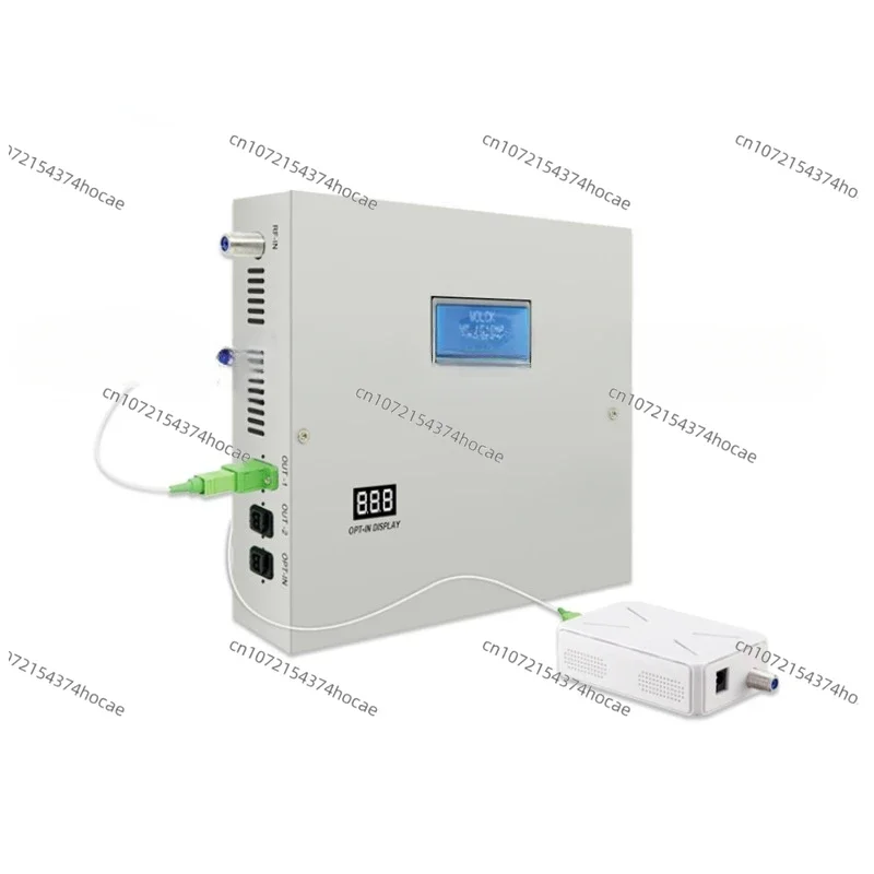 1550nm mini CATV  Fiber Optical Laser Transmitter with 2 Output 10mw 20dbm