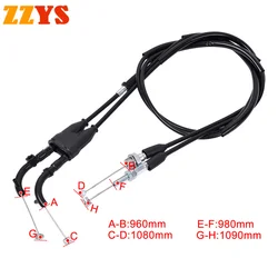 Motorcycle Accessories Throttle Cable Wire Fuel Return Cable For Yamaha 17D-26302-90-00 YZ250F 12-13 YZ250 YZ 250 F BW BL DW DL
