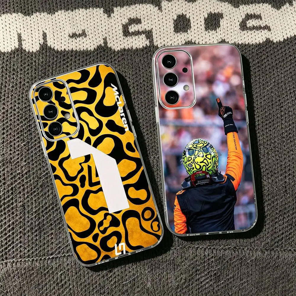 Racing Driver Lando N-Norris Phone Case For Samsung S25,S24,S21,S22,S23,S30,Ultra,S20,Plus,Fe Transparent Cover