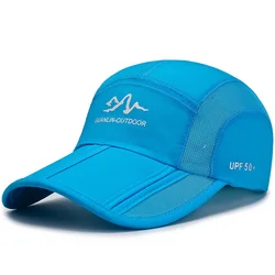 Summer Quick Drying Ultra-Thin Breathable Baseball Cap Men Women Snapback Folding Sport Outdoor Hiking Mountaineering Hat A138