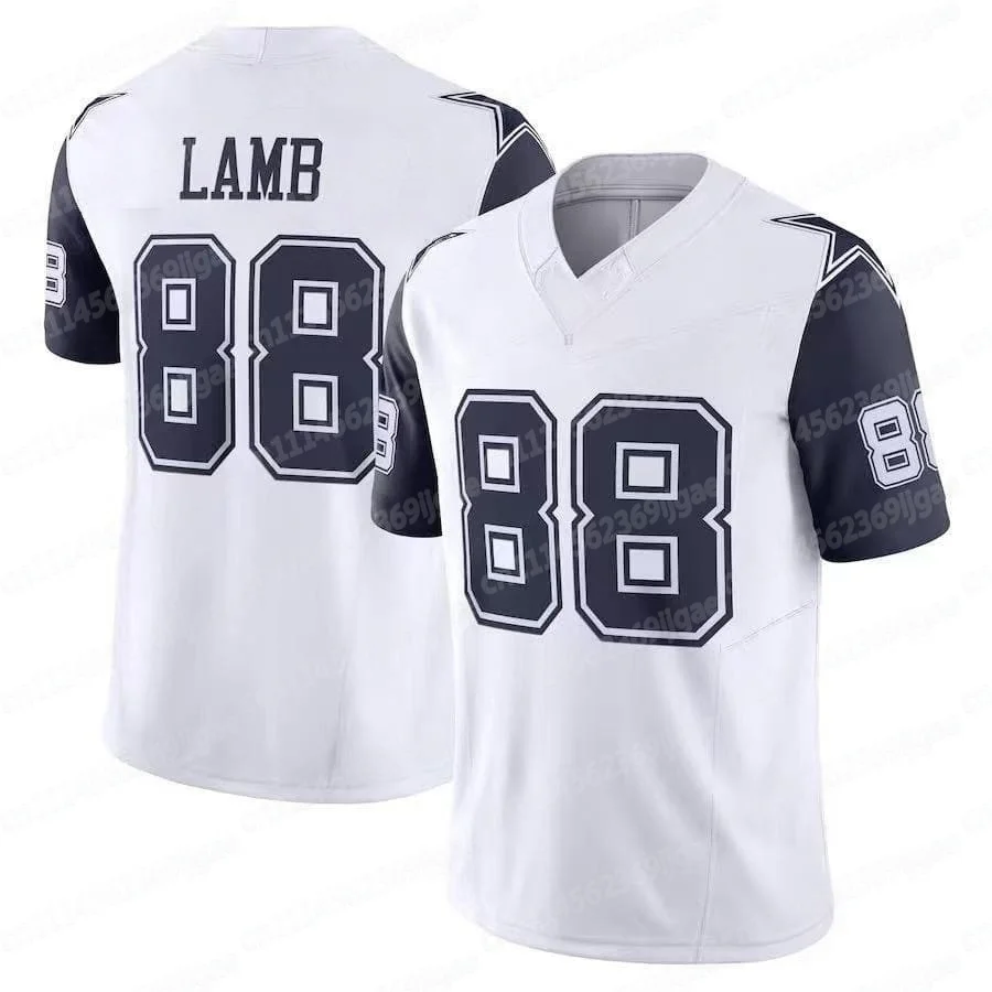 Dallas Nr. 88 Sidi Lamb Marineblaues V-Ausschnitt Kurzarm-Shirt mit 3D-Druck, atmungsaktiv, für Sport und Alltag, Familienserie – Detail 7