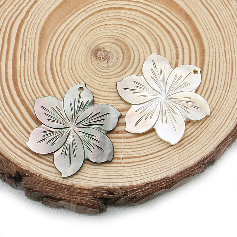 

Минималистичные натуральные полированные подвески в форме цветка с одним отверстием, уникальные аксессуары для самостоятельного изготовления ожерелий, серег, подарков и украшений