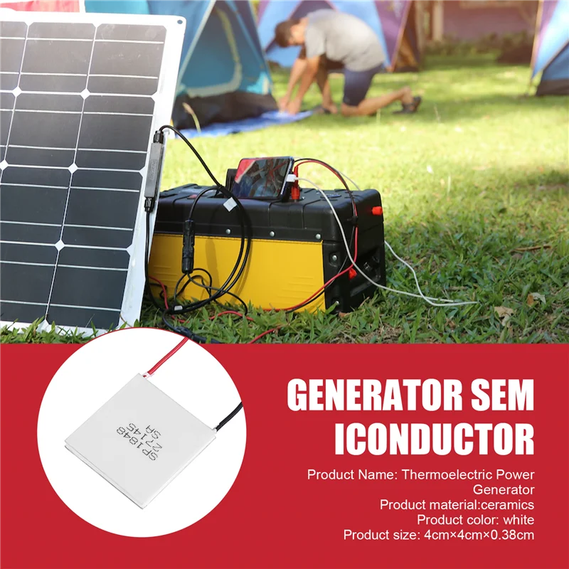 T82C Hot Sale-40X40mm New Useful Simple Module Thermoelectric Generator Semiconductor High Temperature Power