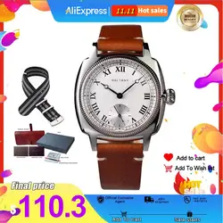 Baltany 1926 Vd78 Retro Men's Quartz Watch Luminous C3 Sapphire Leather Waterproof Sports 10Bar reloj hombre watches for men