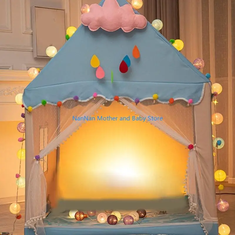 

Princess Castle Tent for Girls Fairy Play Tents for Kids Playhouse for Children Toddlers Indoor Outdoor Games Decoration