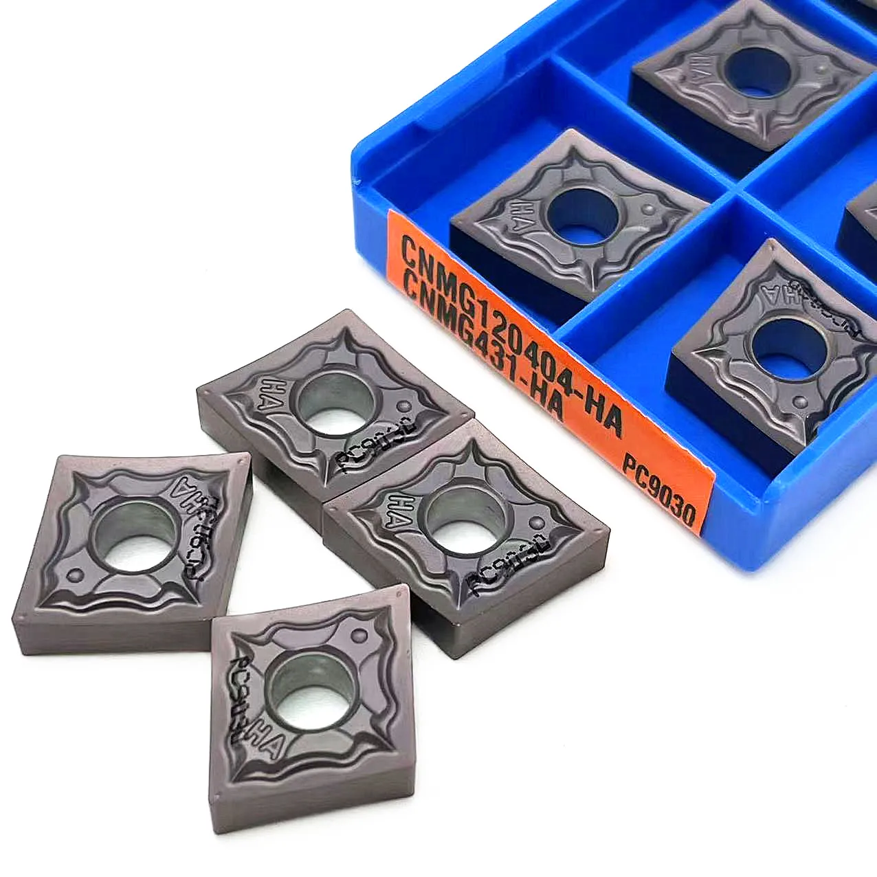 Herramientas de corte externo de acero inoxidable, inserto CNC de alta calidad, CNMG120404 HA, CNMG120408 HA, PC9030, 10 piezas