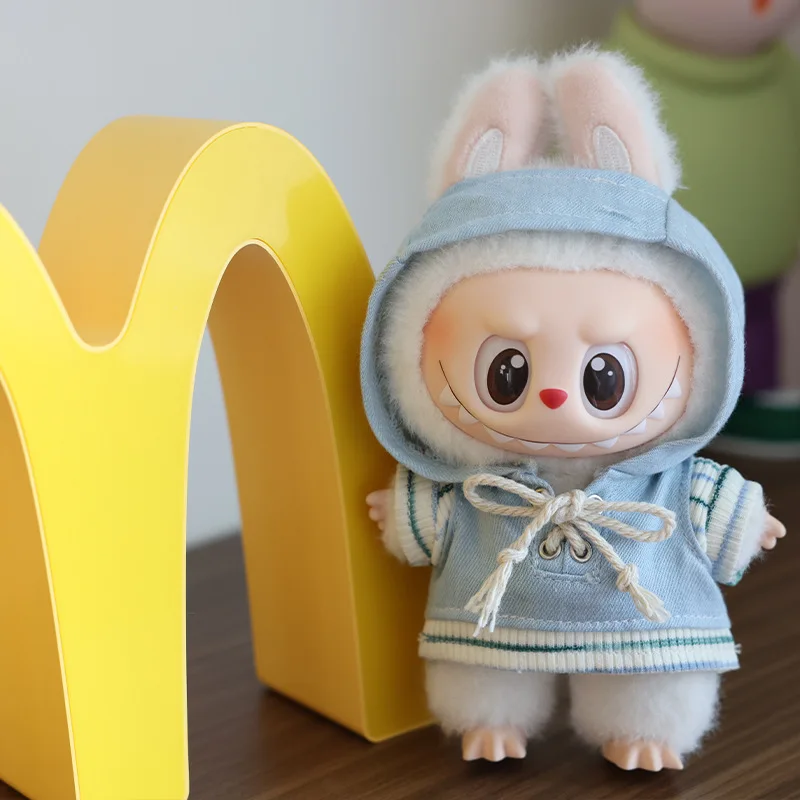 

For Labubu Clothes 15-17cm Doll Clothes and Accessories Costumes Hoodie Girl Doll Clothes Birthday Gift
