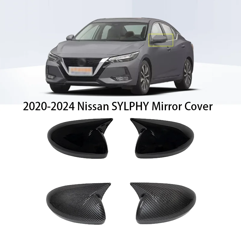 

For Nissan Sylphy 2020-2024 Car Sticker Rearview Side Mirror Cover Wing Cap