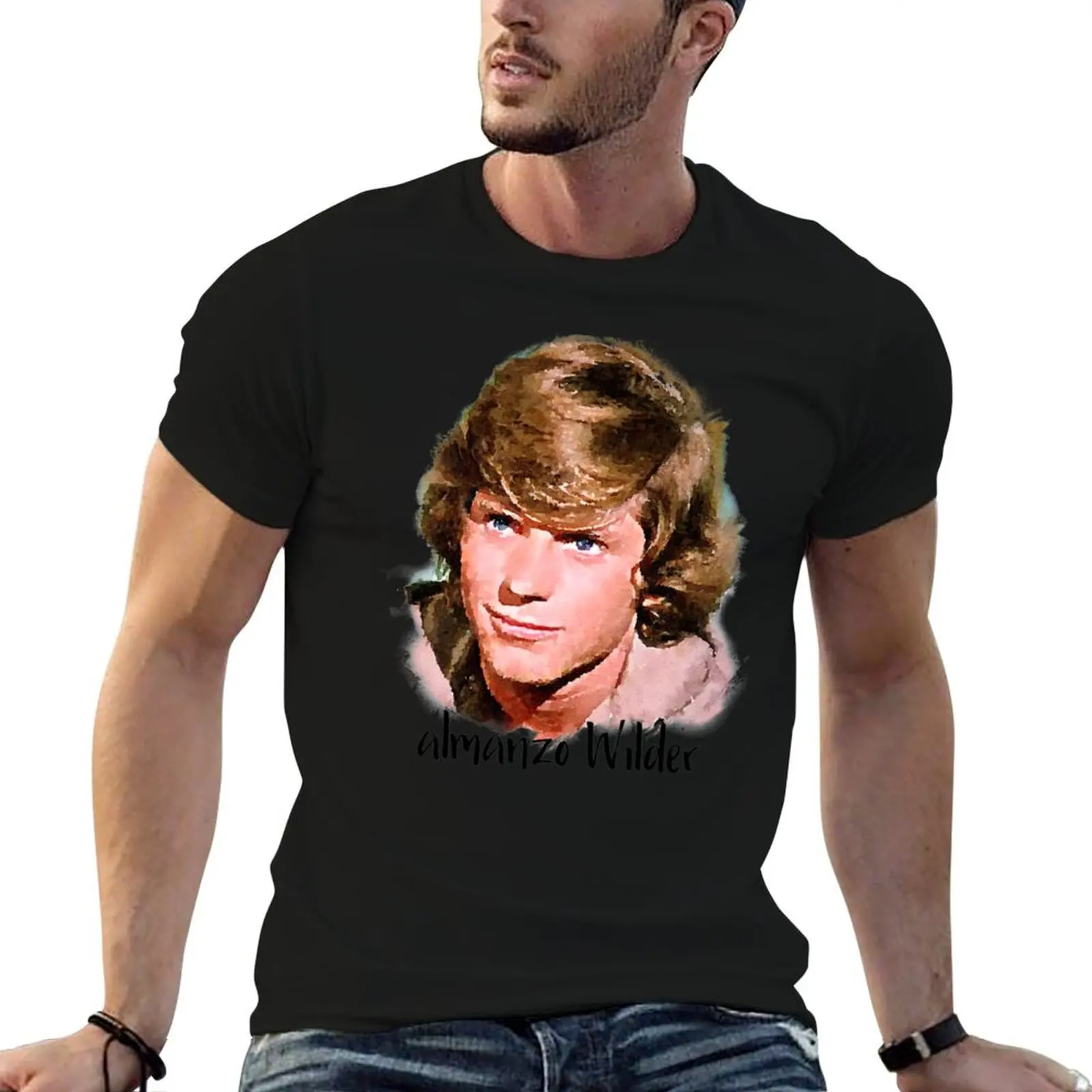 Almanzo Wilder Little House on the Prairie T-Shirt Big Size Daily Wear T-Shirt