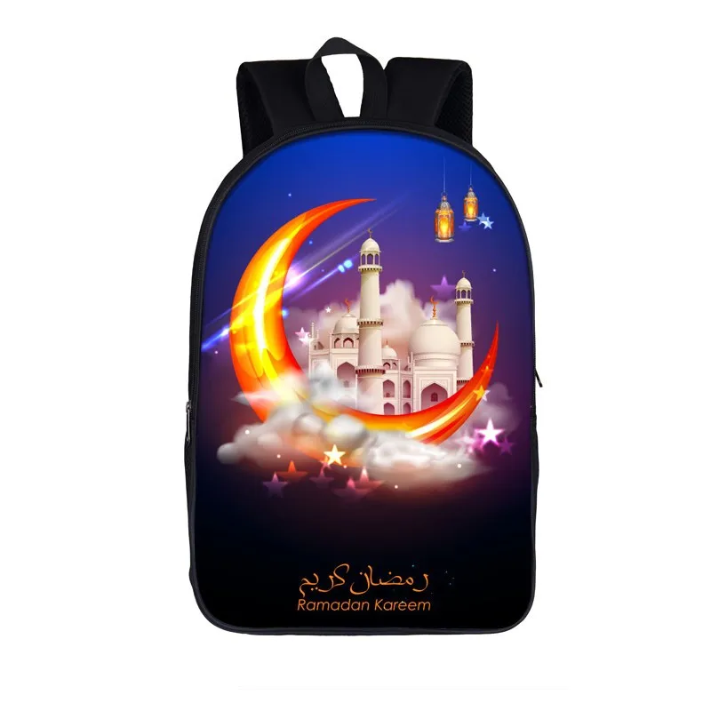 Pretty Muslim Islamic Girl Print Casual Backpack Women Men Travel Rucksacks Girls Boys Children School Bags Storage Backpack