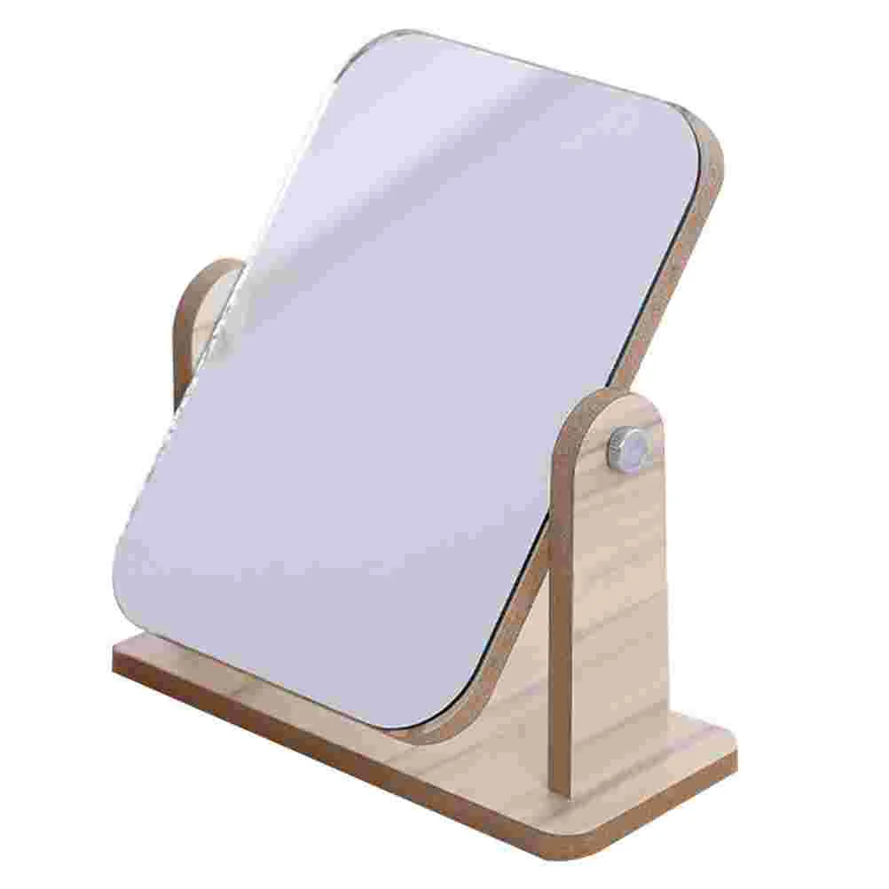 Square Make up Rotating Vanity Mirror Woman Mirrors Decor Desktop Double-sided