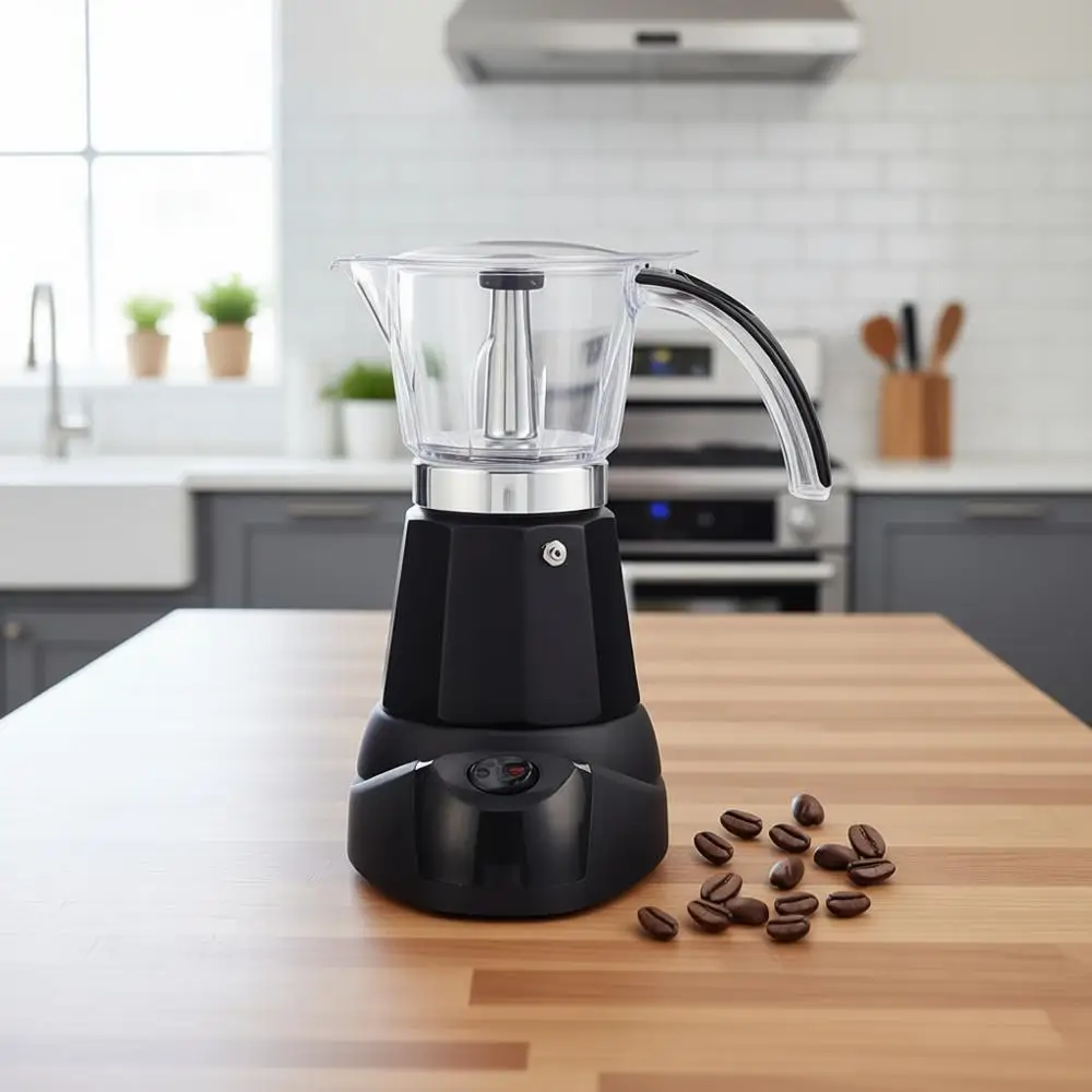 

6 or 3 Cup Electric Espresso Maker for Cuban Coffee, Moka and Espresso Drinks