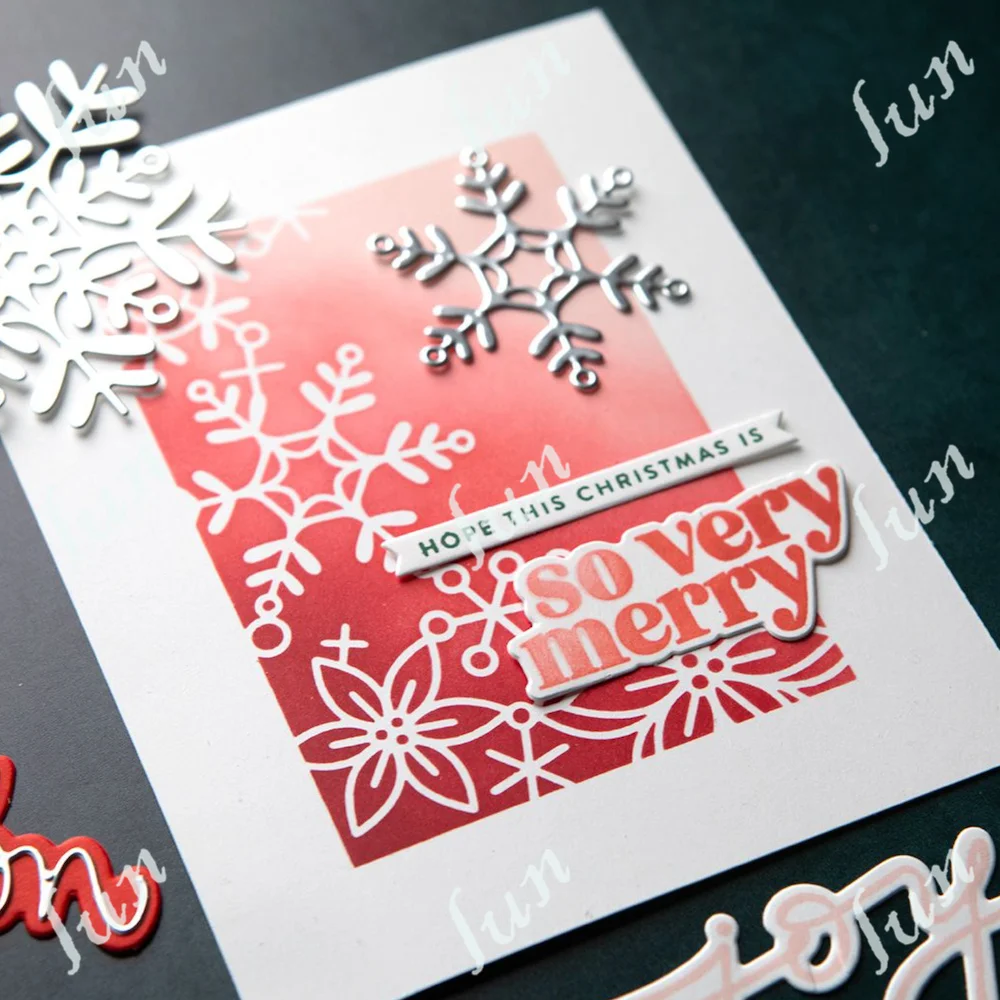 Christmas Decorations 2024 Crafts Metal Cutting Dies Clear Stamps Silicone Seals for DIY Snowflake Scrapbooking Album Making