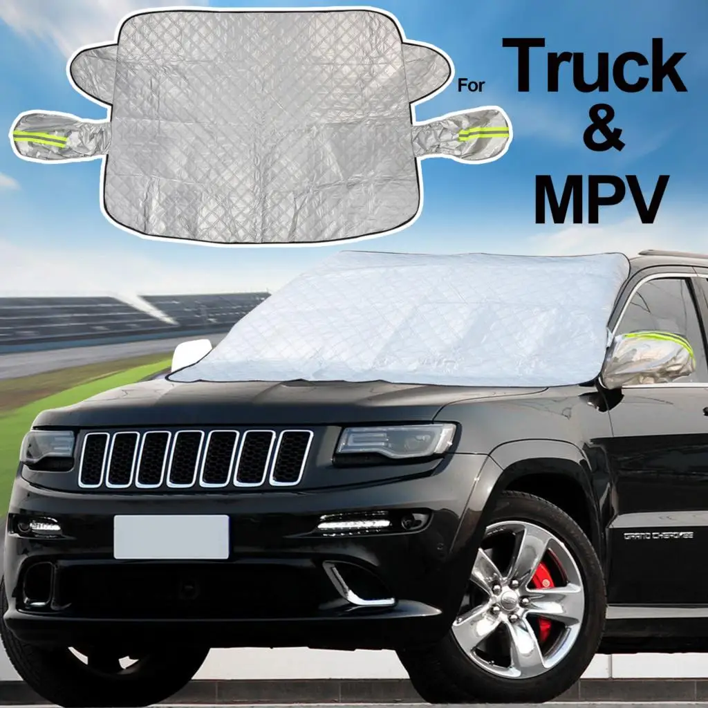 Magnetic Winter Car Windshield Snow Cover Car Sun Shade Frost Protection Sun Protection For SUV Van Auto Front Windscreen Cover 