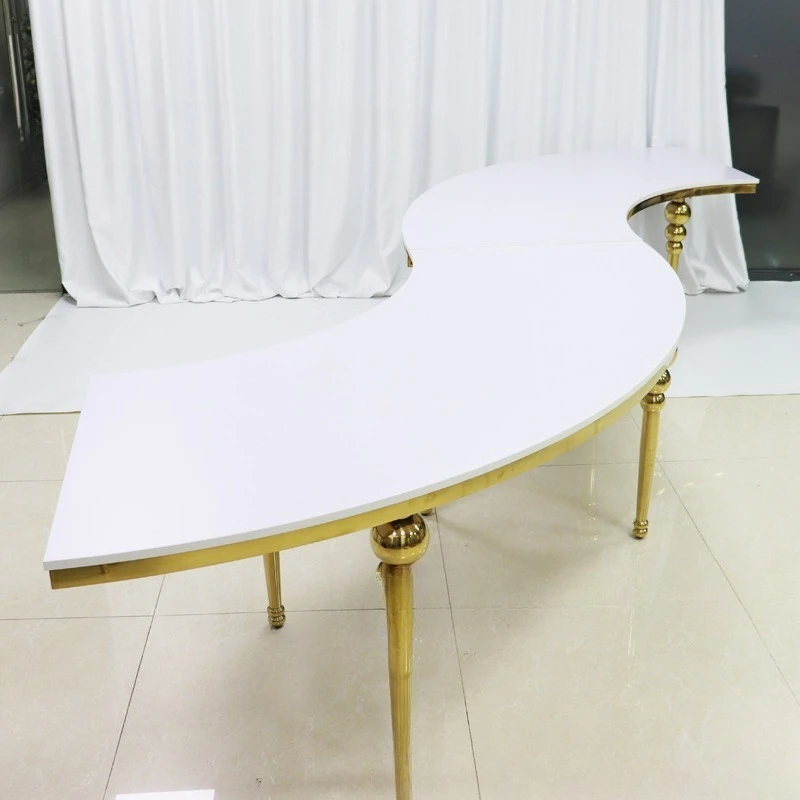Round dining table, special-shaped dining table U-shaped table