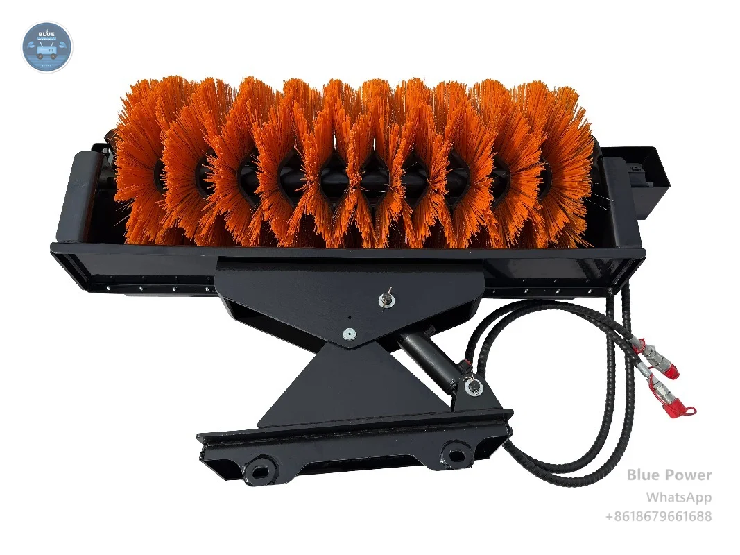 Skid Steer Angle Sweeper CE Certified Multi Purpose Snow and Debris Clearing Attachment for Loader Commercial Use