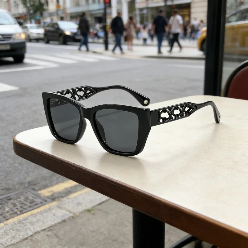 

Новые женские солнцезащитные очки в большой оправе с поляризацией и защитой от ультрафиолета, модные ретро-круглые очки для похудения, классический дизайн для вождения на открытом воздухе