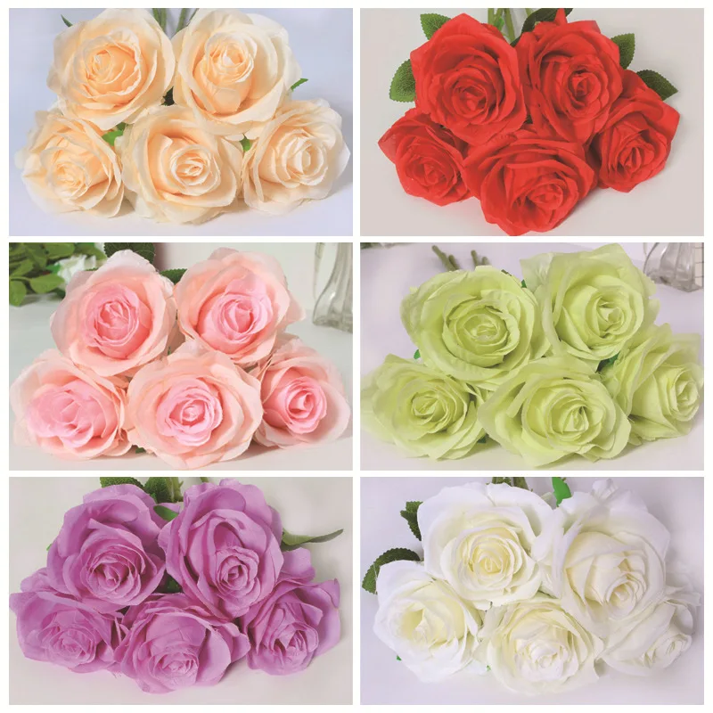 

Single rose wedding artificial flower fake rose living room decoration home interior decoration flower arrangement