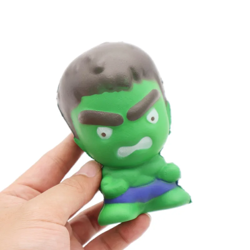 Marvel Avengers Resilience Anime Dolls SpiderMan Hulk Ironman PU Stress Relief Squishy Toy Kawaii Cartoon Children Birthday Gift