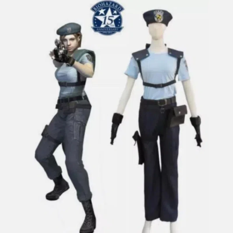 Resident Evil 1, Jill Valentine S.T.A.R.S. Uniform Cosplay Kostüm Anime 2025