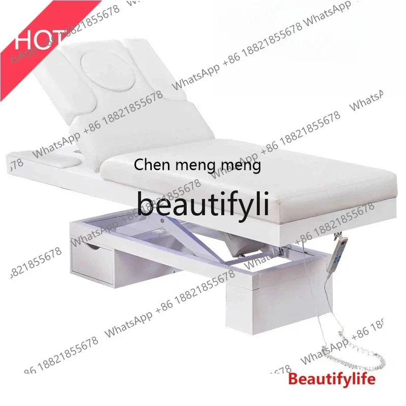 cn8350 ss New High-end electric beauty bed multi-functional SPA massage bed solid wood health treatment bed s8350